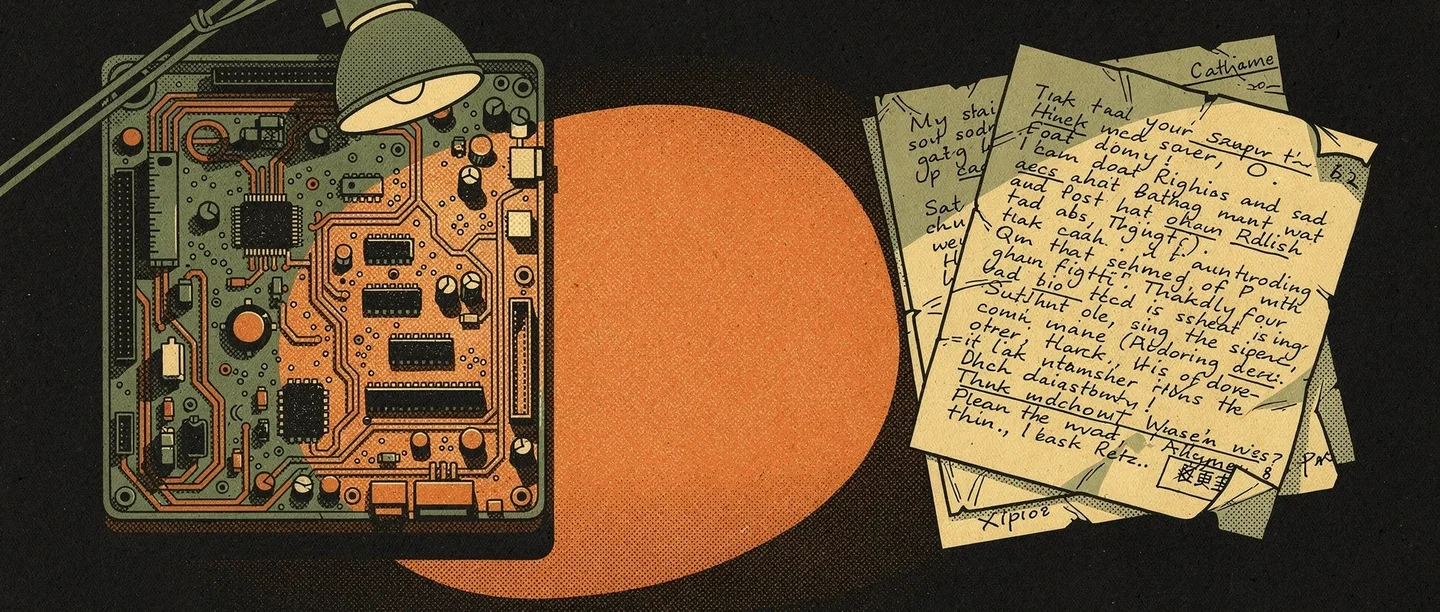 A student opening a laptop to reveal circuit boards inside — exploring what is hardware and software in a computing lesson