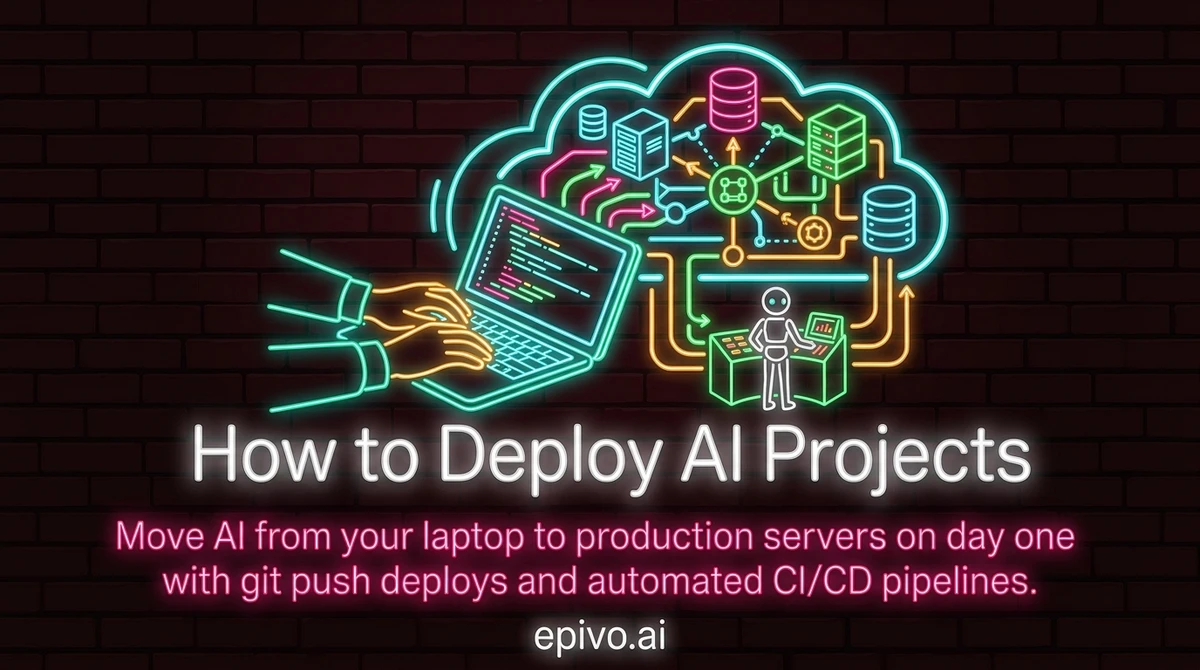 How to Deploy AI Projects - visual share card