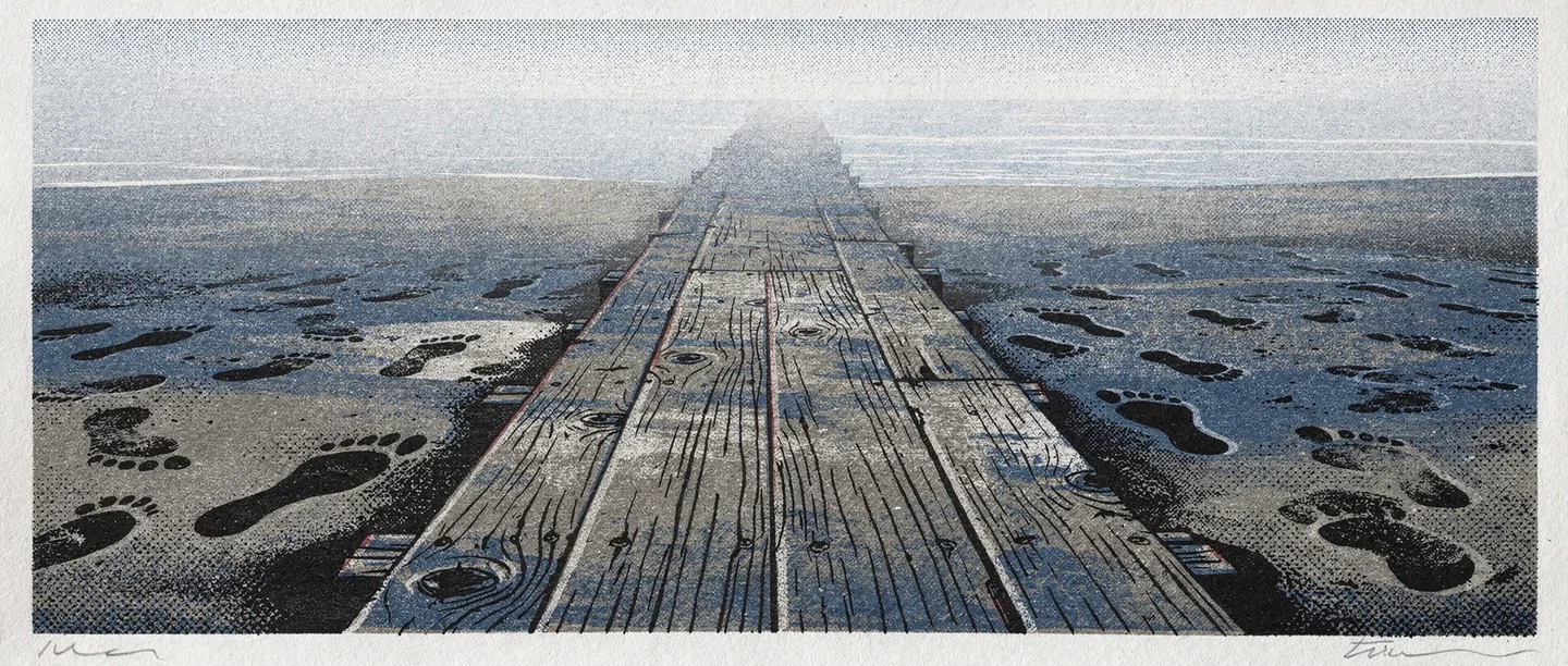 A teenage girl looking at her phone with glowing data trails behind her — illustrating what is a digital footprint