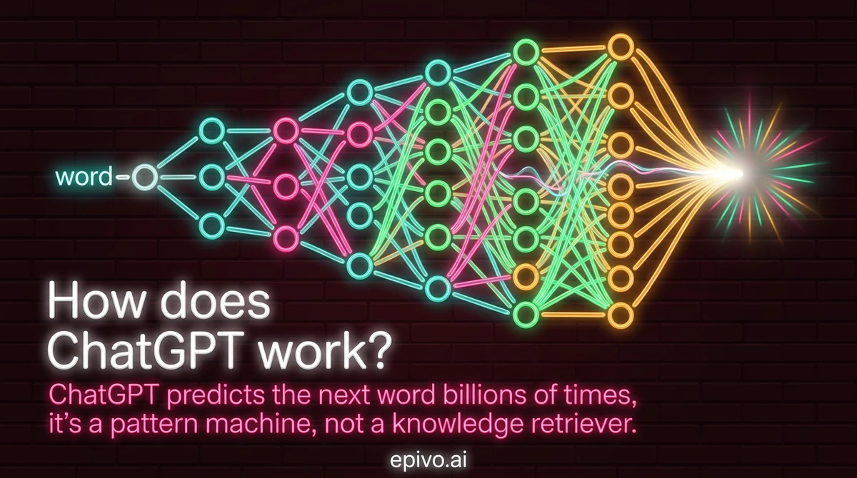 How does ChatGPT work? - visual share card