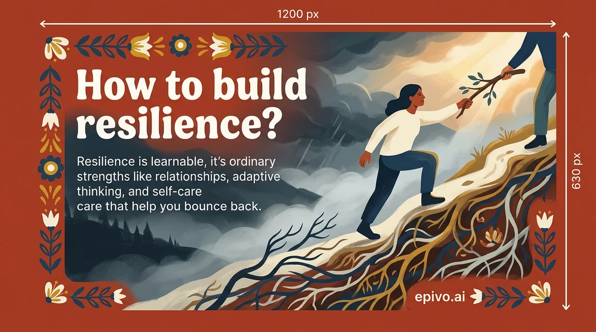 How to build resilience? - visual share card