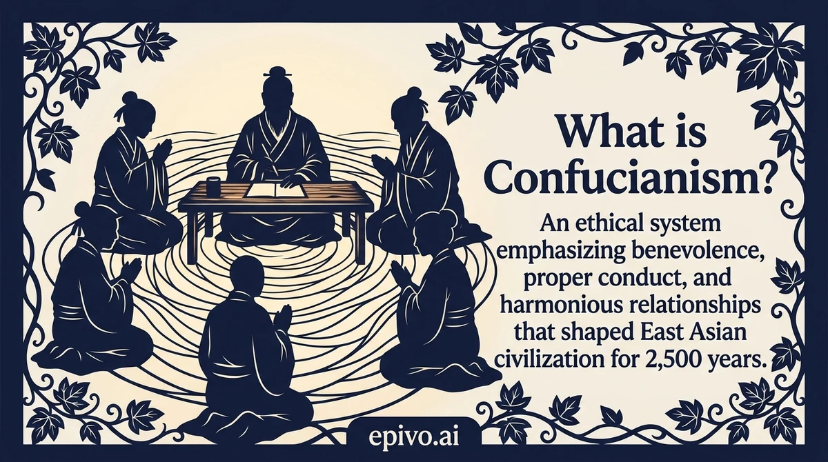 What is Confucianism? - visual share card