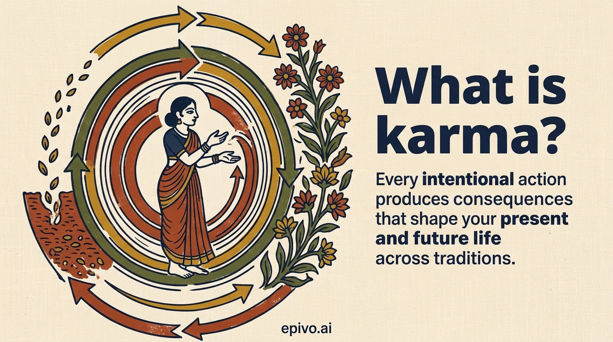 What is karma? - visual share card