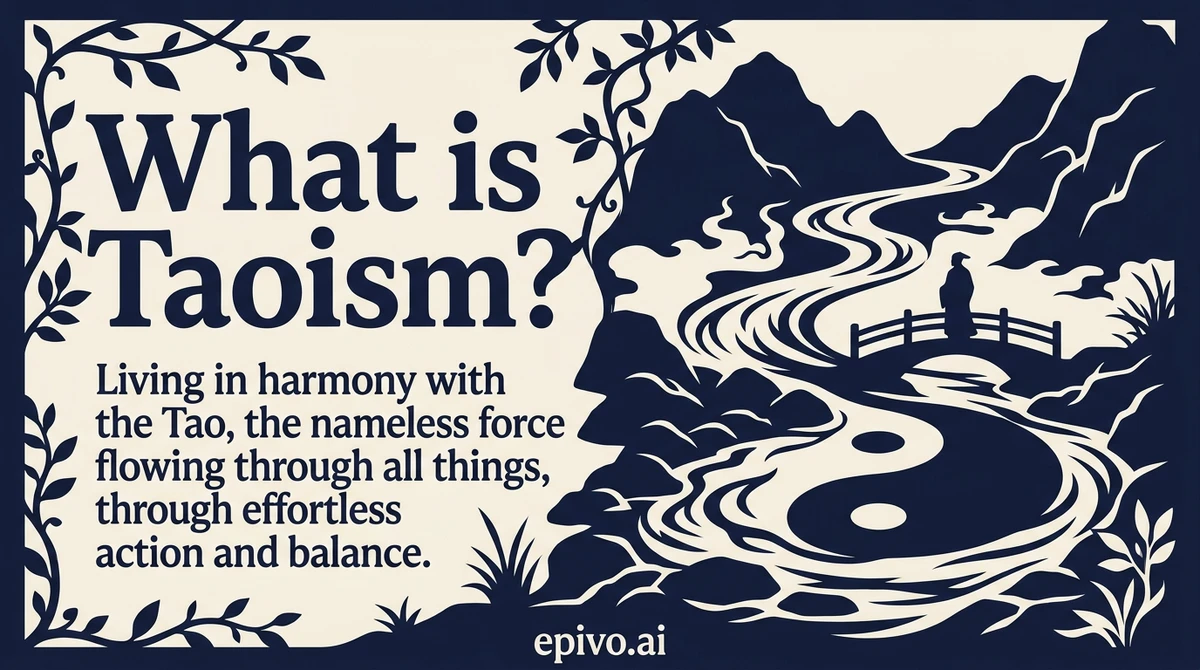 What is Taoism? - visual share card