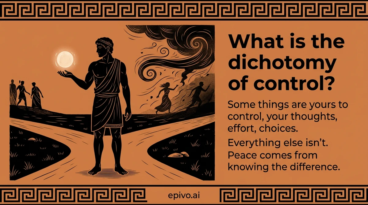 What is the dichotomy of control? - visual share card