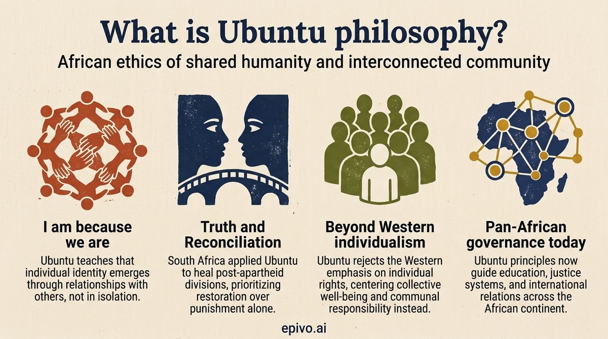 What is Ubuntu philosophy? - shareable infographic with key concepts