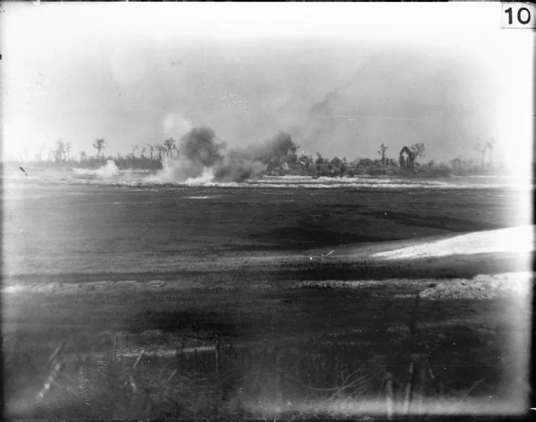 British artillery firing during the preliminary bombardment before the Battle of the Somme in June 1916
