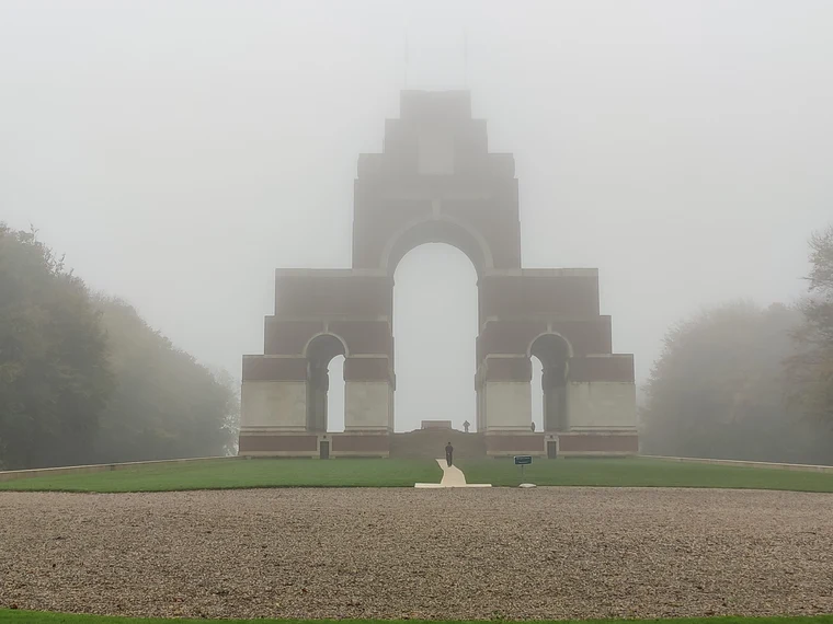 The Thiepval Memorial in France, commemorating soldiers who died during the Battle of the Somme with no known grave