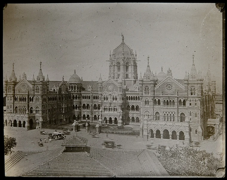 The Victoria Terminus in Bombay, a symbol of British colonial architecture in India