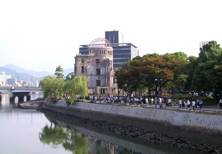 The Peace Memorial in Hiroshima, built to remember victims and promote nuclear disarmament after the atomic bomb was dropped
