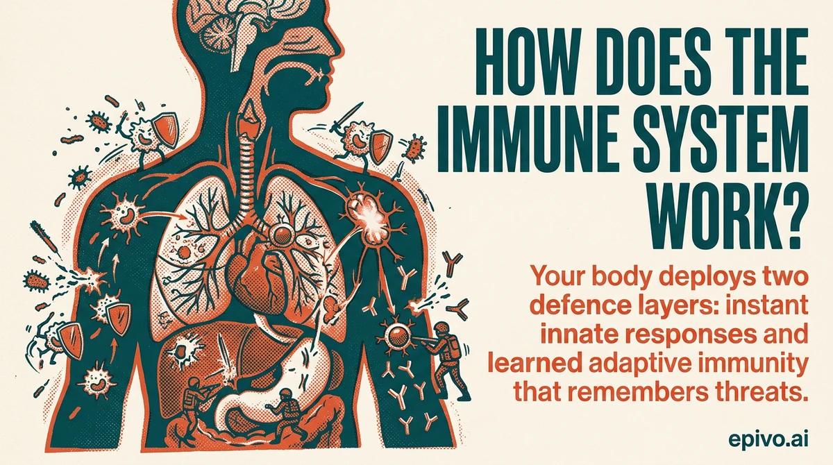 How does the immune system work? - visual share card