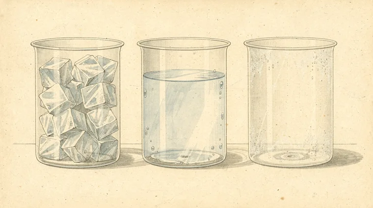 How matter changes state — from solid to gas and back