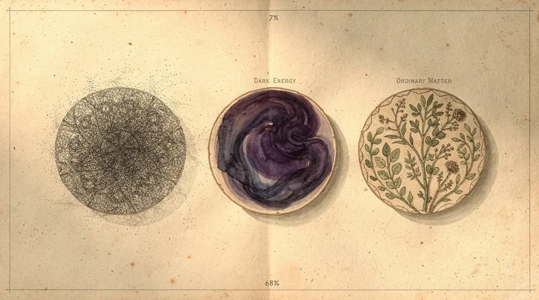 Dark energy, dark matter, and the universe recipe