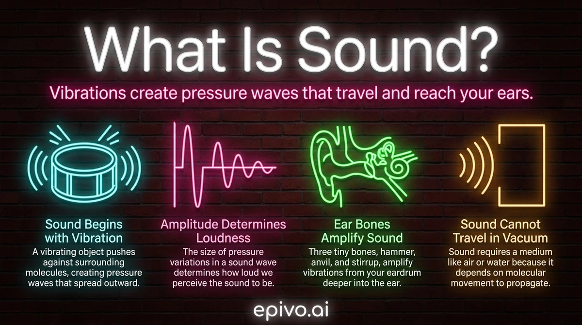 What Is Sound? - shareable infographic with key concepts
