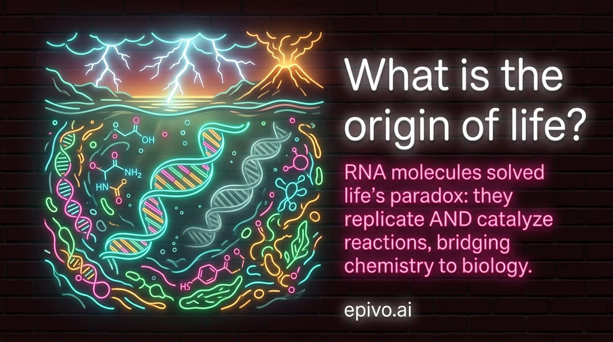 What is the origin of life? - visual share card