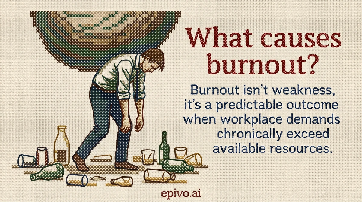 What causes burnout? - visual share card