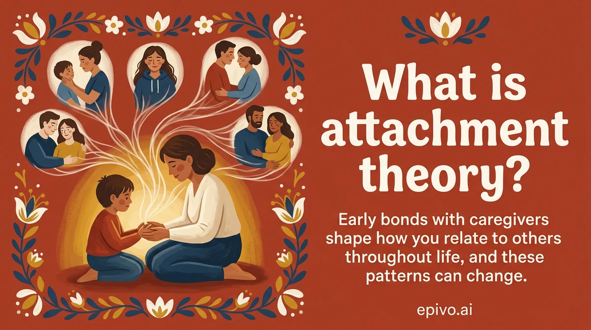 What is attachment theory? - visual share card