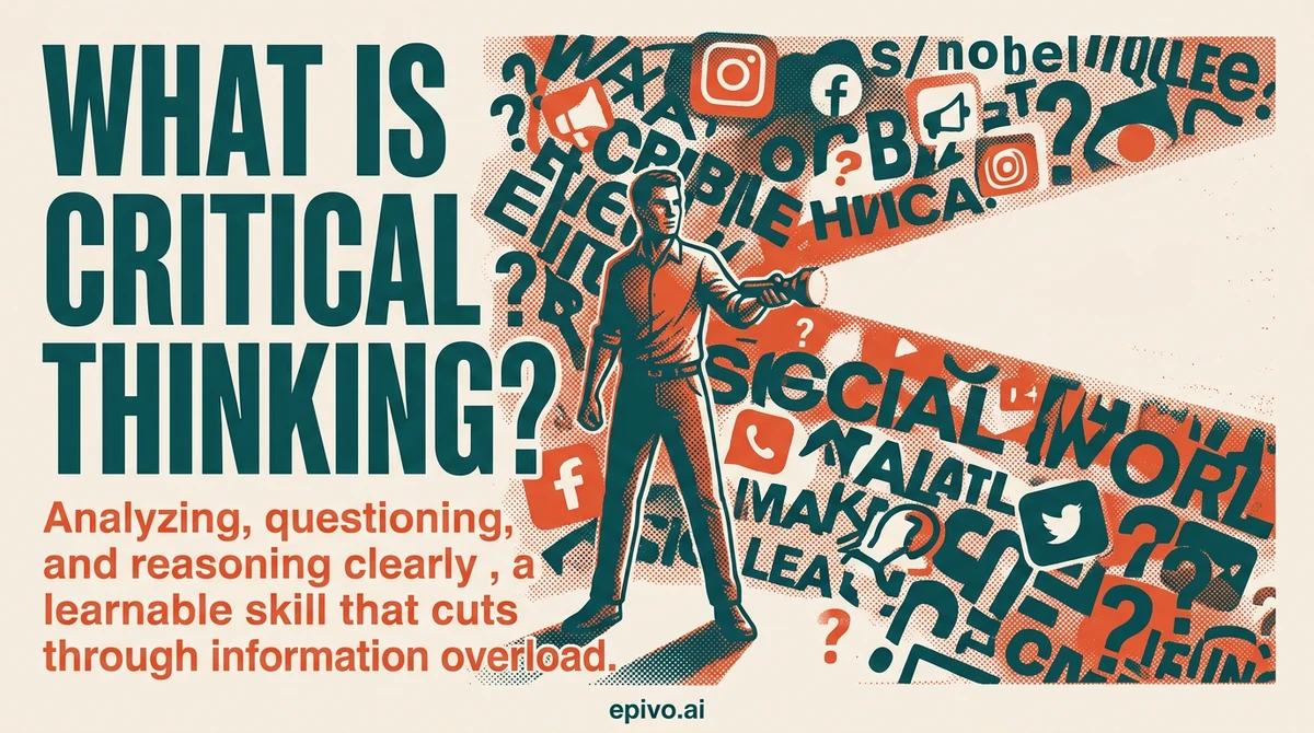 What is critical thinking? - visual share card