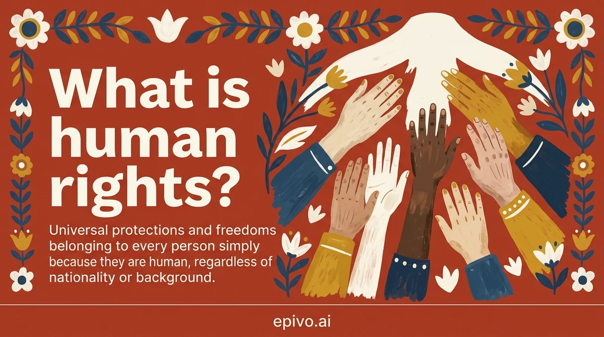 What is human rights? - visual share card