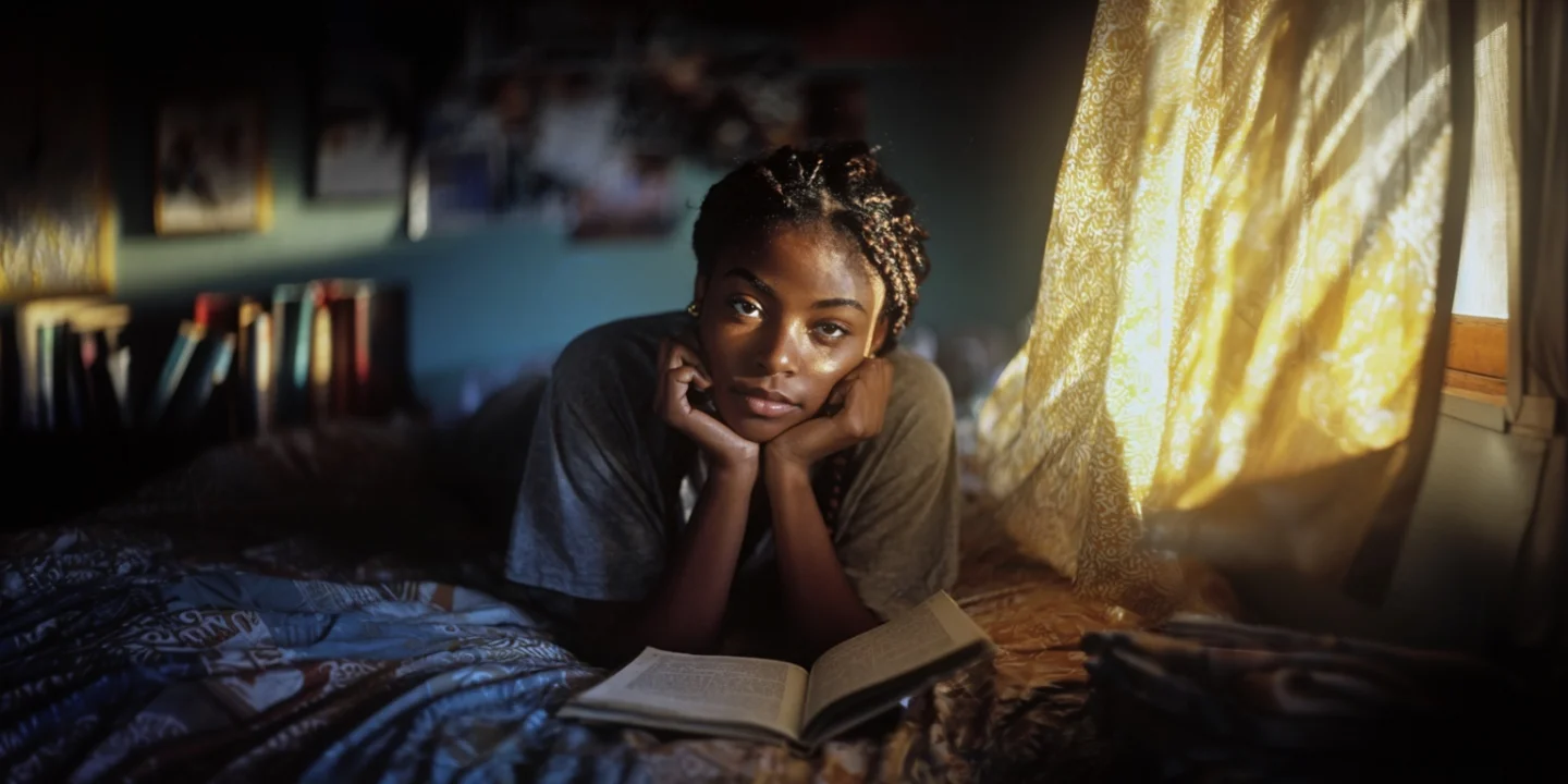 Student working on IGCSE English writing skills with a tutor