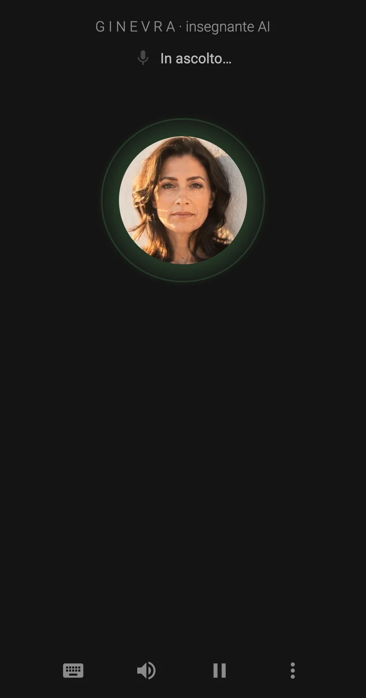 L'app Epivo mentre Ginevra ascolta